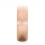14k Rose Gold 14k Rose Gold Custom Brushed Men's Wedding Band - Side View -  103280 - Thumbnail