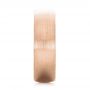 18k Rose Gold 18k Rose Gold Custom Brushed Men's Wedding Band - Side View -  103280 - Thumbnail