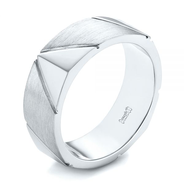 Custom Brushed Men's Wedding Band - reference design