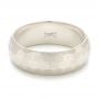  Platinum Platinum Custom Brushed Men's Wedding Band - Flat View -  102967 - Thumbnail