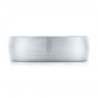  Platinum Platinum Custom Brushed Men's Wedding Band - Top View -  103280 - Thumbnail