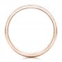 18k Rose Gold 18k Rose Gold Custom Brushed And Hammered Men's Wedding Band - Front View -  101983 - Thumbnail