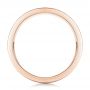14k Rose Gold 14k Rose Gold Custom Brushed And Polished Men's Band - Front View -  102174 - Thumbnail