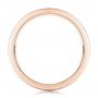 14k Rose Gold 14k Rose Gold Custom Brushed And Polished Men's Band - Front View -  102174 - Thumbnail