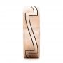 14k Rose Gold 14k Rose Gold Custom Brushed And Polished Men's Band - Side View -  102174 - Thumbnail