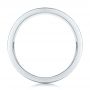 18k White Gold 18k White Gold Custom Brushed And Polished Men's Band - Front View -  102174 - Thumbnail