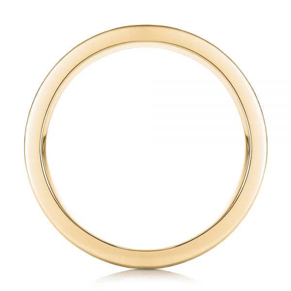 14k Yellow Gold 14k Yellow Gold Custom Brushed And Polished Men's Band - Front View - 102174