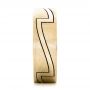 18k Yellow Gold 18k Yellow Gold Custom Brushed And Polished Men's Band - Side View -  102174 - Thumbnail