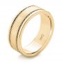 18k Yellow Gold 18k Yellow Gold Custom Cable And Brushed Finish Unisex Band - Three-Quarter View -  102183 - Thumbnail