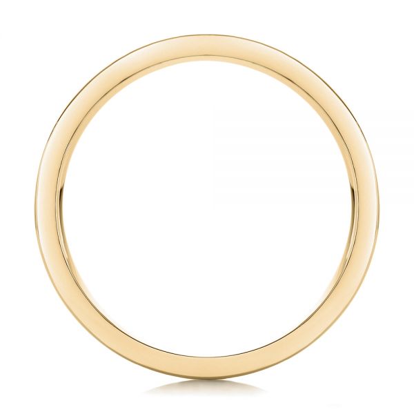 14k Yellow Gold 14k Yellow Gold Custom Cable And Brushed Finish Unisex Band - Front View -  102183