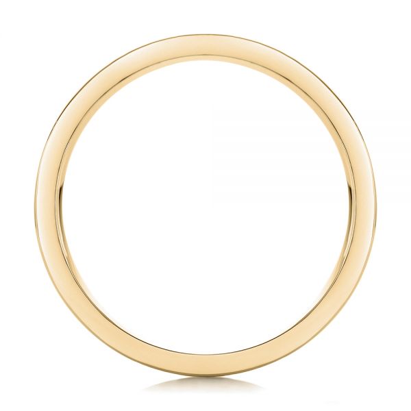 14k Yellow Gold 14k Yellow Gold Custom Cable And Brushed Finish Unisex Band - Front View - 102183