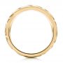 14k Yellow Gold 14k Yellow Gold Custom Carved Men's Wedding Band - Front View -  103445 - Thumbnail