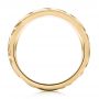 14k Yellow Gold 14k Yellow Gold Custom Carved Men's Wedding Band - Front View -  103445 - Thumbnail