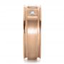 18k Rose Gold 18k Rose Gold Custom Diamond Men's Band - Side View -  1195 - Thumbnail