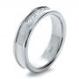  Platinum Platinum Custom Diamond Men's Band - Three-Quarter View -  1165 - Thumbnail