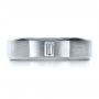  Platinum Custom Diamond Men's Band - Top View -  1193 - Thumbnail