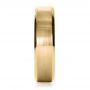 18k Yellow Gold 18k Yellow Gold Custom Diamond Men's Band - Side View -  1193 - Thumbnail