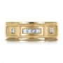 18k Yellow Gold 18k Yellow Gold Custom Diamond Men's Band - Top View -  1195 - Thumbnail