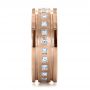 14k Rose Gold 14k Rose Gold Custom Diamond Men's Ring - Side View -  1163 - Thumbnail
