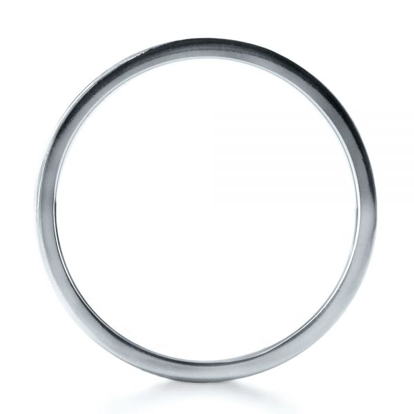 Platinum Custom Diamond Men's Ring - Front View -  1163