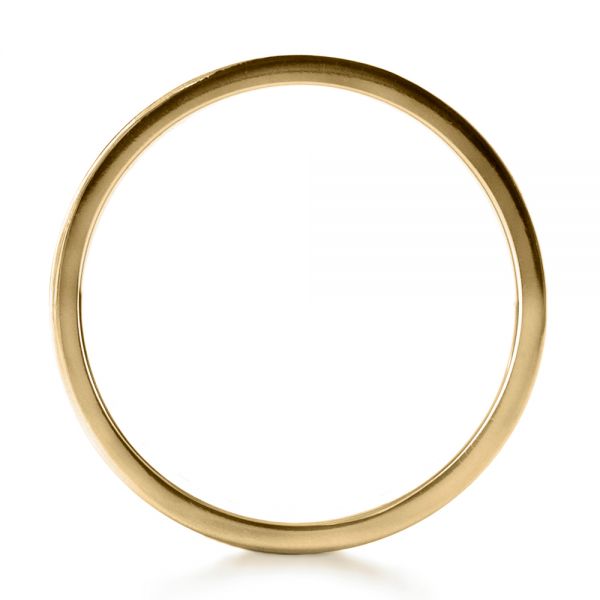 18k Yellow Gold 18k Yellow Gold Custom Diamond Men's Ring - Front View -  1163