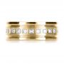 14k Yellow Gold 14k Yellow Gold Custom Diamond Men's Ring - Top View -  1163 - Thumbnail