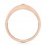 18k Rose Gold 18k Rose Gold Custom Diamond Men's Wedding Band - Front View -  103840 - Thumbnail