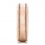 14k Rose Gold 14k Rose Gold Custom Diamond Men's Wedding Band - Side View -  102358 - Thumbnail