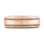 14k Rose Gold 14k Rose Gold Custom Diamond Men's Wedding Band - Top View -  102358 - Thumbnail