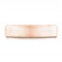 18k Rose Gold 18k Rose Gold Custom Diamond Men's Wedding Band - Top View -  102766 - Thumbnail