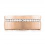 14k Rose Gold 14k Rose Gold Custom Diamond Men's Wedding Band - Top View -  103514 - Thumbnail