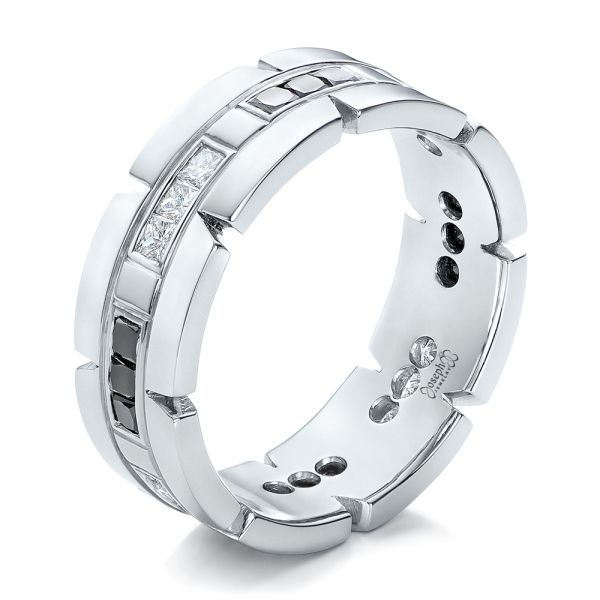 Custom Diamond Men's Wedding Band - Image