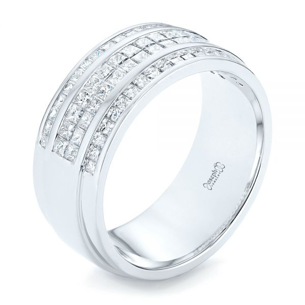 Custom Diamond Men's Wedding Band - Image