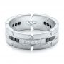  Platinum Custom Diamond Men's Wedding Band - Flat View -  102208 - Thumbnail