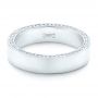  Platinum Platinum Custom Diamond Men's Wedding Band - Flat View -  102766 - Thumbnail