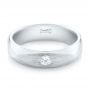  Platinum Platinum Custom Diamond Men's Wedding Band - Flat View -  102922 - Thumbnail