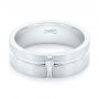  Platinum Custom Diamond Men's Wedding Band - Flat View -  102948 - Thumbnail