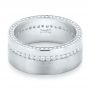  Platinum Custom Diamond Men's Wedding Band - Flat View -  103514 - Thumbnail