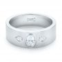  Platinum Platinum Custom Diamond Men's Wedding Band - Flat View -  103840 - Thumbnail