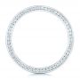 14k White Gold Custom Diamond Men's Wedding Band - Front View -  102766 - Thumbnail