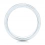 14k White Gold Custom Diamond Men's Wedding Band - Front View -  103133 - Thumbnail
