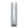  Platinum Custom Diamond Men's Wedding Band - Side View -  102358 - Thumbnail