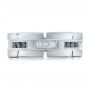  Platinum Custom Diamond Men's Wedding Band - Top View -  102208 - Thumbnail