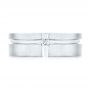 18k White Gold 18k White Gold Custom Diamond Men's Wedding Band - Top View -  102948 - Thumbnail