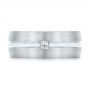  Platinum Platinum Custom Diamond Men's Wedding Band - Top View -  103220 - Thumbnail