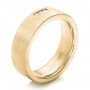 14k Yellow Gold 14k Yellow Gold Custom Diamond Men's Wedding Band - Three-Quarter View -  102281 - Thumbnail