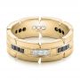 14k Yellow Gold 14k Yellow Gold Custom Diamond Men's Wedding Band - Flat View -  102208 - Thumbnail