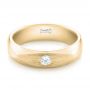 18k Yellow Gold 18k Yellow Gold Custom Diamond Men's Wedding Band - Flat View -  102922 - Thumbnail