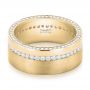 14k Yellow Gold 14k Yellow Gold Custom Diamond Men's Wedding Band - Flat View -  103514 - Thumbnail
