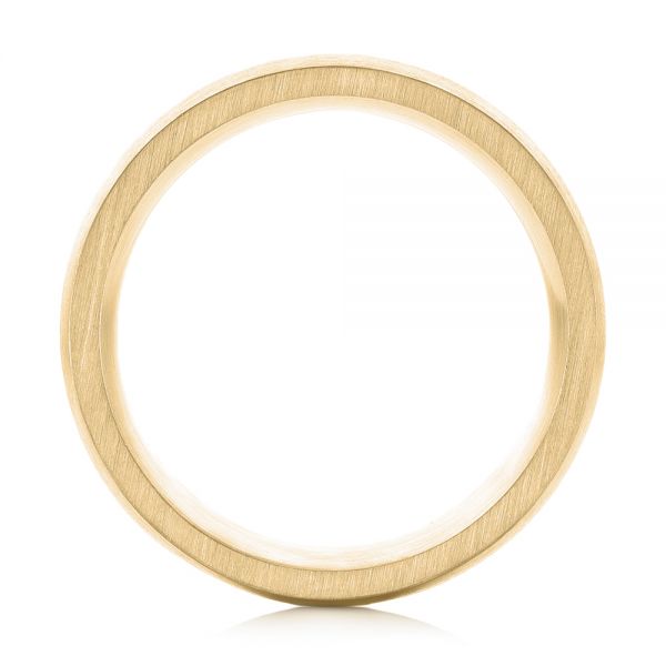 14k Yellow Gold 14k Yellow Gold Custom Diamond Men's Wedding Band - Front View - 103220